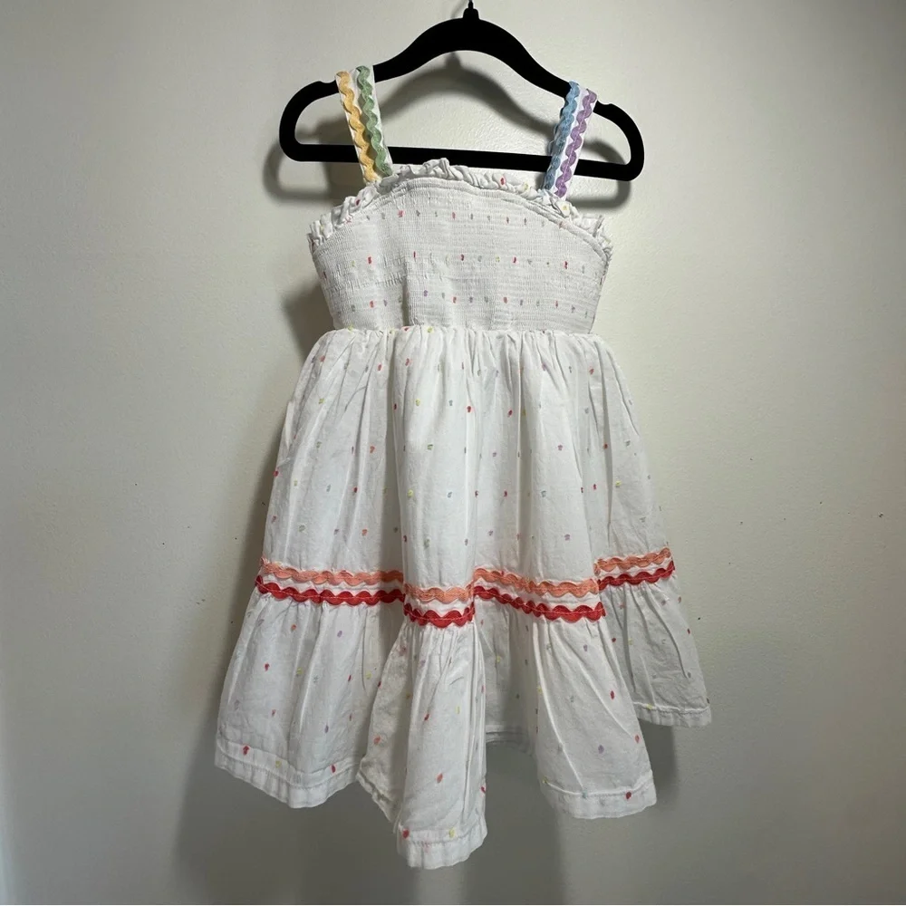 Cynthia Rowley Rainbow Swiss Dot Summer Dress Sz 3T